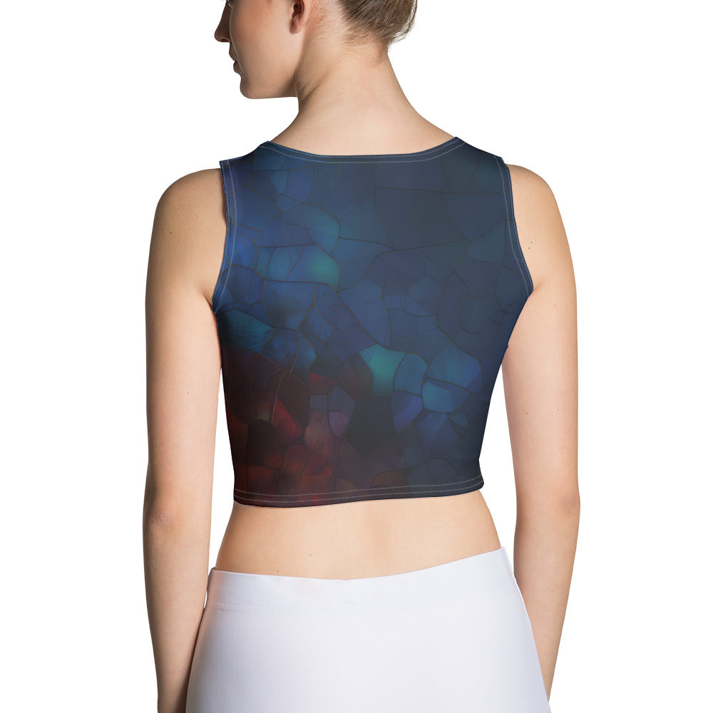 Stained Glass Heart - Crop Top