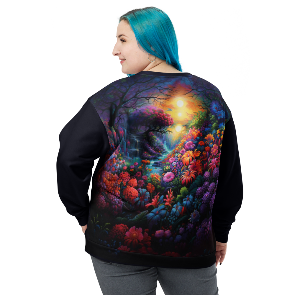 Story Apparel: Seek the Hidden Garden Planted by Beautiful Brains - Unisex Sweatshirt - Support Neurodivergence