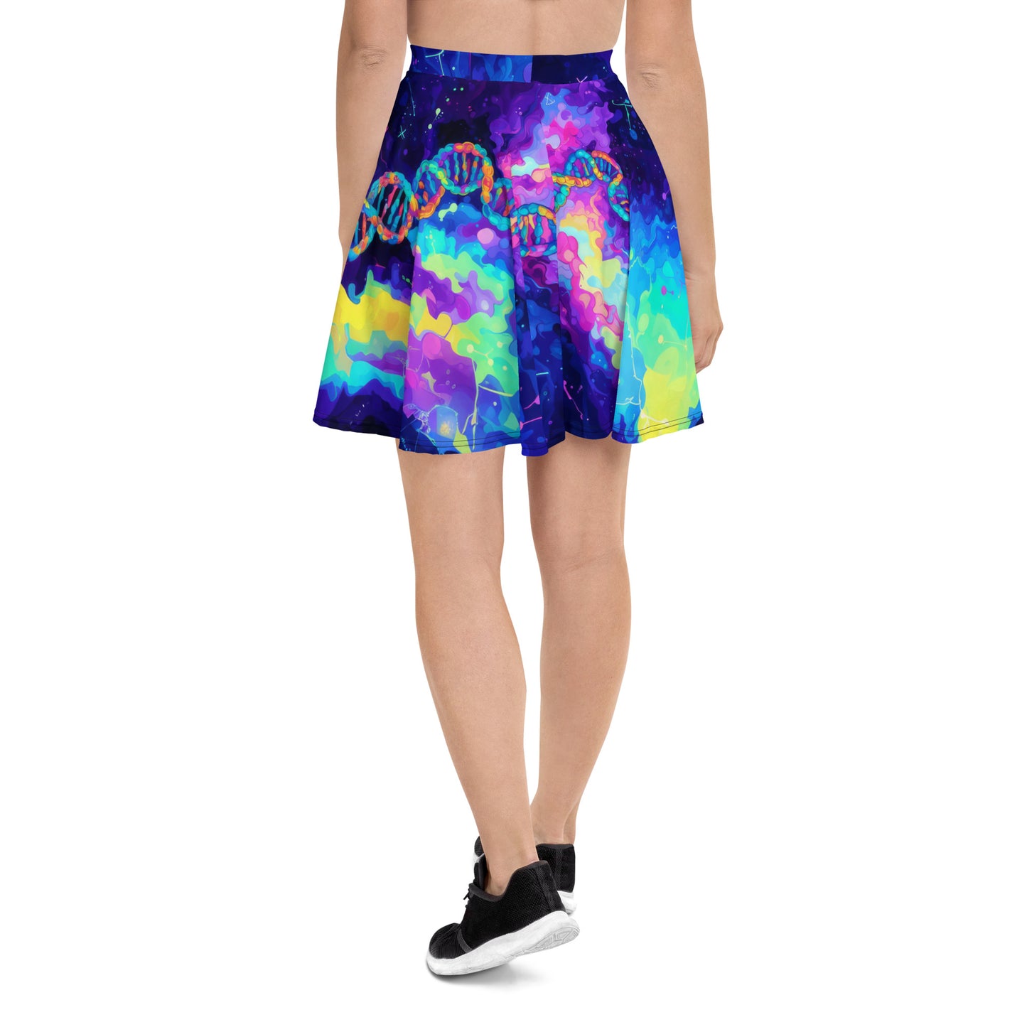 DNA Strands Biology Skater Skirt – A Fun Fusion of Science and Style